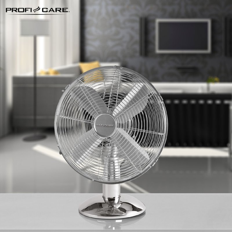 PROFI CARE tafelventilator PC-VL 3063, oscillerend, zilver, 300 mm